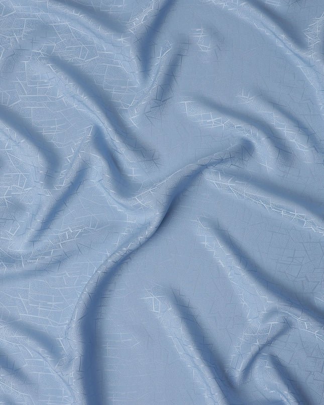 Powder Blue Crack Design Silk Satin 110cm Korea