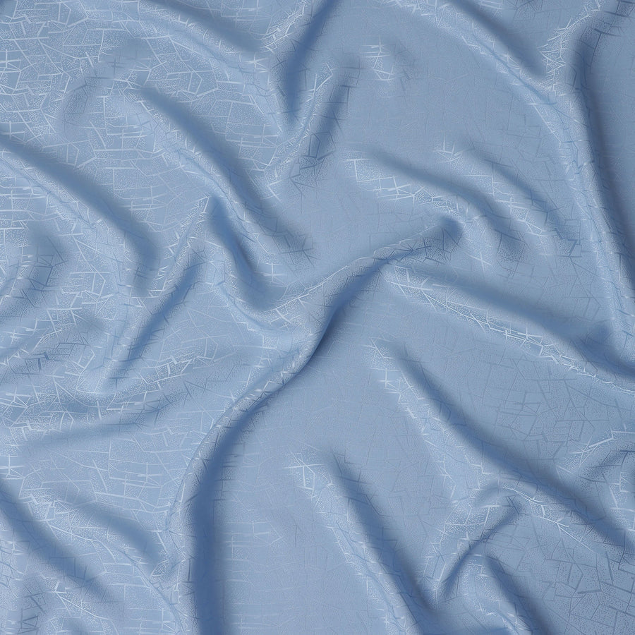 Powder Blue Crack Design Silk Satin 110cm Korea