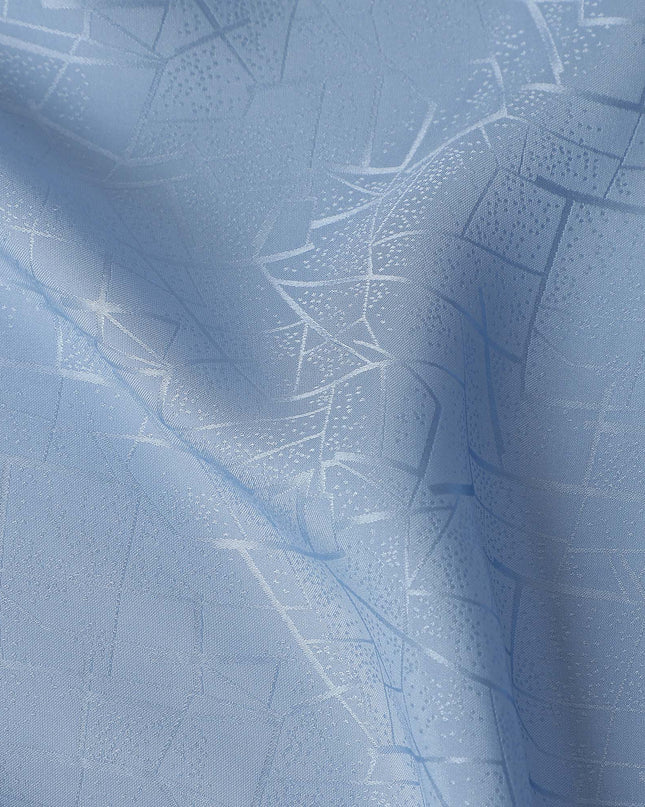 Powder Blue Crack Design Silk Satin 110cm Korea
