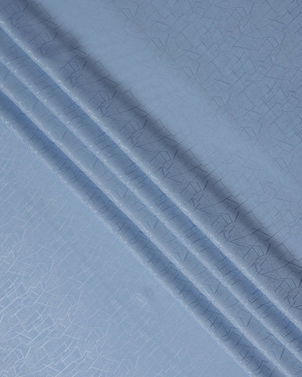 Powder Blue Crack Design Silk Satin 110cm Korea