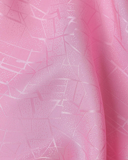 Candy Pink Crack Design Silk Satin 110cm Korea