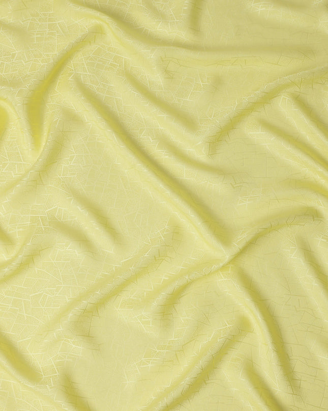 Pale Yellow Crack Design Silk Satin 110cm Korea