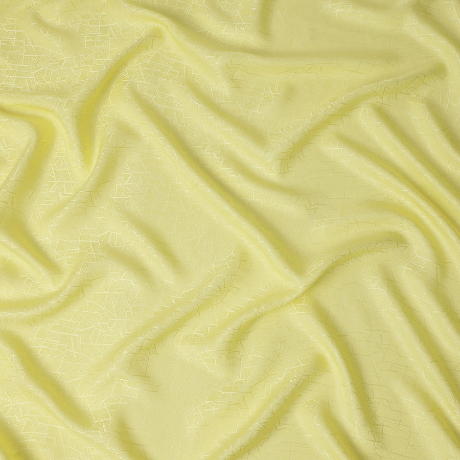 Pale Yellow Crack Design Silk Satin 110cm Korea