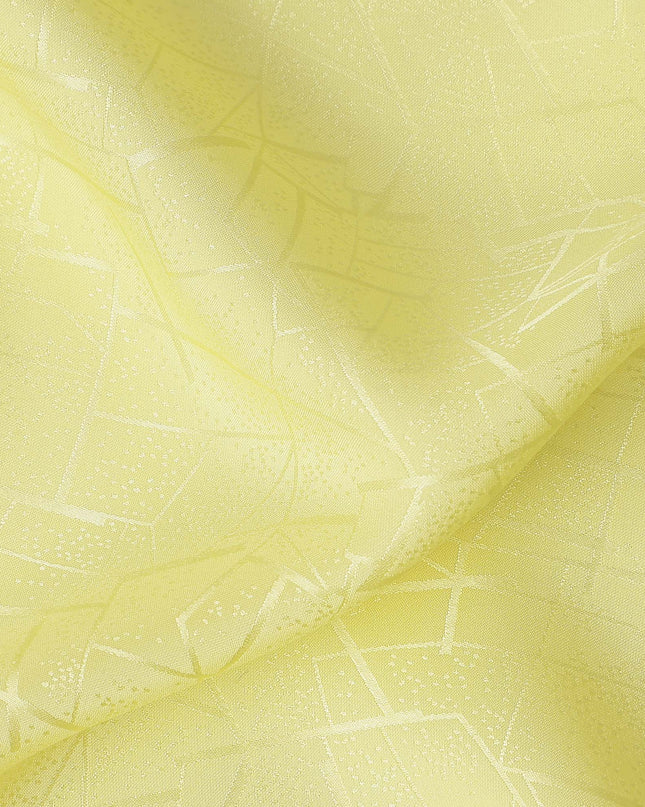 Pale Yellow Crack Design Silk Satin 110cm Korea