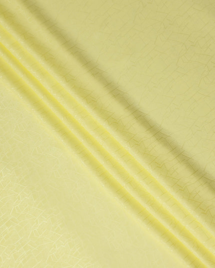 Pale Yellow Crack Design Silk Satin 110cm Korea
