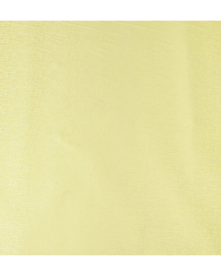 Pale Yellow Crack Design Silk Satin 110cm Korea