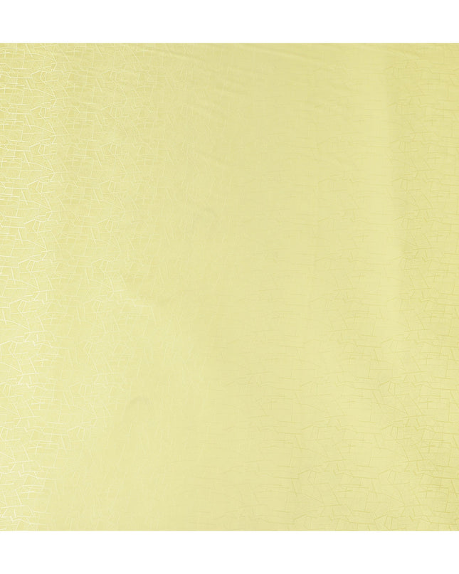 Pale Yellow Crack Design Silk Satin 110cm Korea