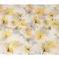 Golden Ivory Floral Metallic Pure Silk Crepe 140cm