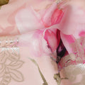 Blush Pink Rose Metallic Pure Silk Crepe 140cm