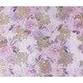 Soft Orchid Lilac Metallic Pure Silk Chiffon 140cm