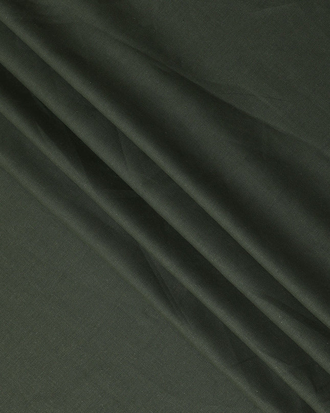 Olive Green Linen Yarn Dyed Fabric Japan 140cm