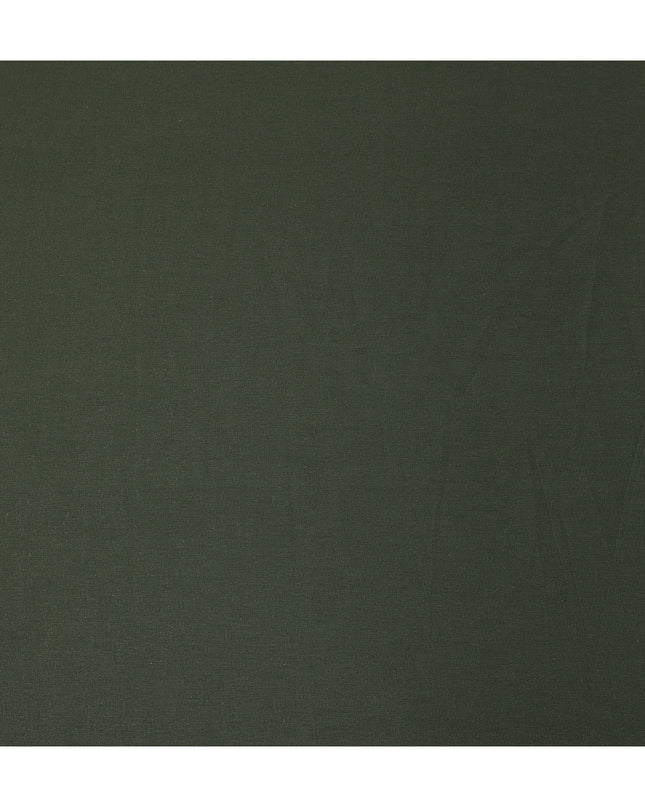 Olive Green Linen Yarn Dyed Fabric Japan 140cm