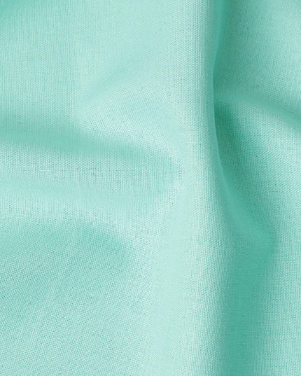 Mint Green Linen Yarn Dyed Fabric Japan 140cm