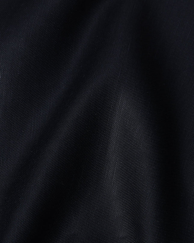 Black Linen Yarn Dyed Fabric Japan 140cm