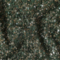 Olive Green Silk Georgette Sequin Fabric 110cm