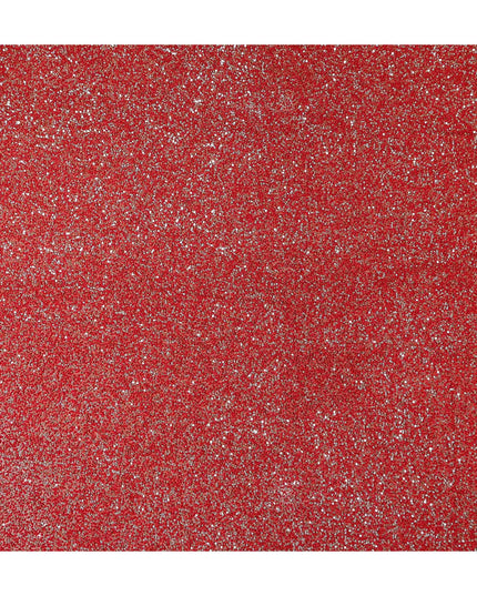 Brick Red Silk Georgette Sequin Fabric 110cm