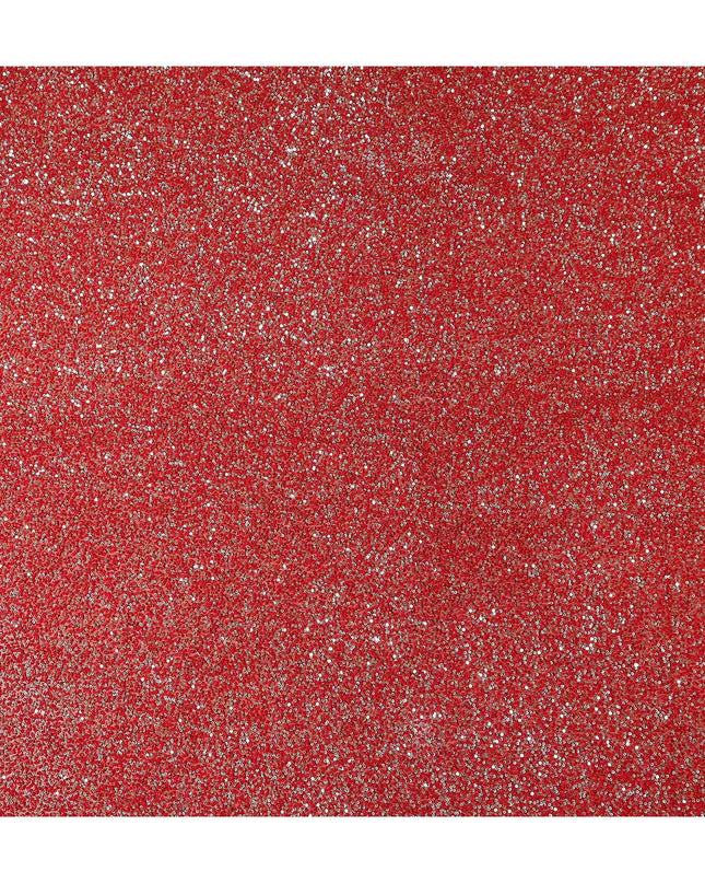 Brick Red Silk Georgette Sequin Fabric 110cm