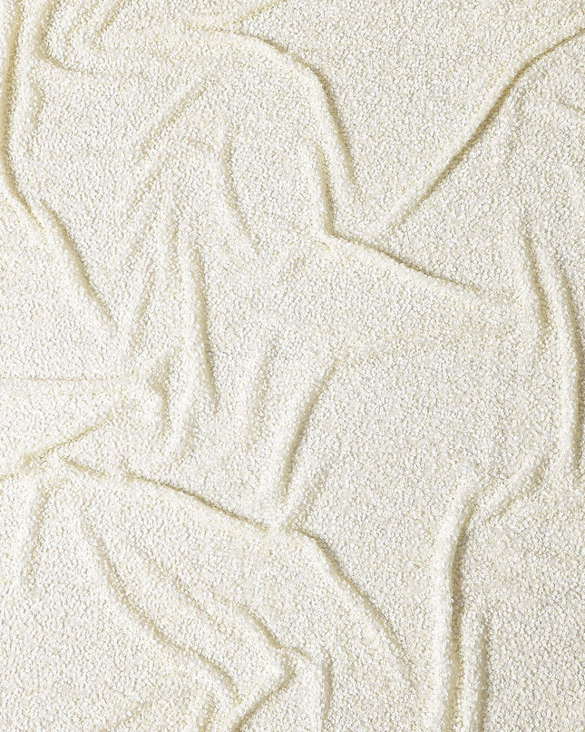 Champagne White Silk Georgette Sequin Fabric 110cm