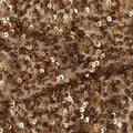 Copper Tweed Multicolor Silk Georgette Sequin Fabric 110cm
