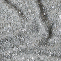 Silver Grey Silk Georgette Sequin Fabric 110cm