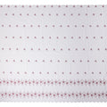White Floral Premium Pure Swiss 100% Cotton Voile Embroidered Traditional Sudanese Thobe 4.5 Mtrs 140cm Swiss Quality - D30300