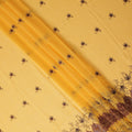 Yellow Floral Premium Pure Swiss 100% Cotton Voile Embroidered Traditional Sudanese Thobe 4.5 Mtrs 140cm Swiss Quality - D30293
