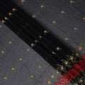 Black Floral Premium Pure Swiss 100% Cotton Voile Embroidered Traditional Sudanese Thobe 4.5 Mtrs 140cm Swiss Quality - D30298