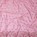 Pink Floral Swiss Cotton Voile Sudanese Thobe