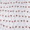 White Bouquet Swiss Cotton Voile Sudanese Thobe