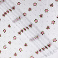 White Bouquet Swiss Cotton Voile Sudanese Thobe