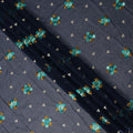Blue Bouquet Swiss Cotton Voile Sudanese Thobe