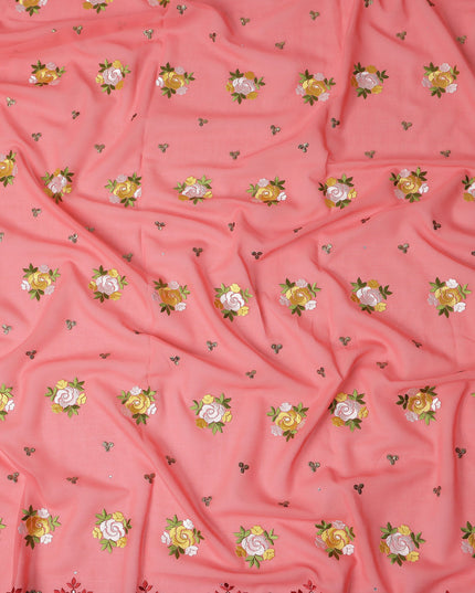 Pink Bouquet Swiss Cotton Voile Sudanese Thobe