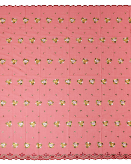 Pink Bouquet Swiss Cotton Voile Sudanese Thobe