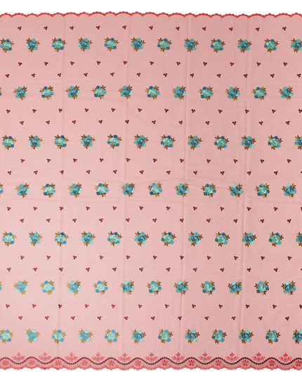 Pink Bouquet Swiss Cotton Voile Sudanese Thobe