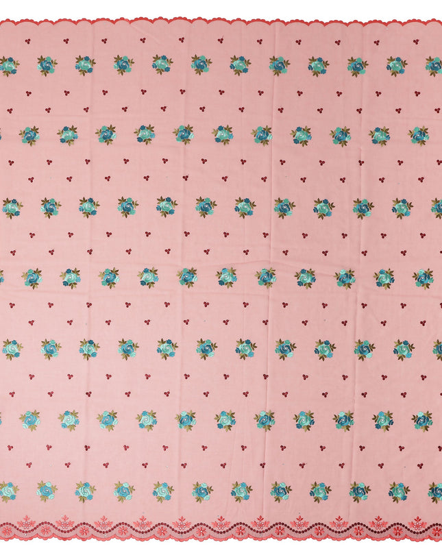 Pink Bouquet Swiss Cotton Voile Sudanese Thobe