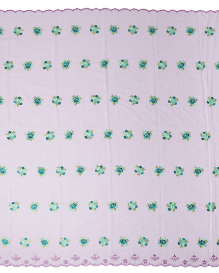 Lavender Pink Bouquet Swiss Cotton Voile Sudanese Thobe