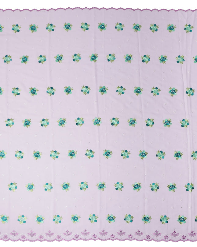 Lavender Pink Bouquet Swiss Cotton Voile Sudanese Thobe