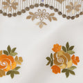 White Bouquet Swiss Cotton Voile Sudanese Thobe