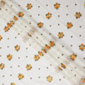 White Bouquet Swiss Cotton Voile Sudanese Thobe