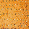 Orange Bouquet Swiss Cotton Voile Sudanese Thobe
