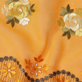Orange Bouquet Swiss Cotton Voile Sudanese Thobe