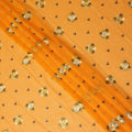 Orange Bouquet Swiss Cotton Voile Sudanese Thobe