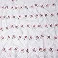 White Floral Swiss Cotton Voile Sudanese Thobe