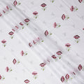 White Floral Swiss Cotton Voile Sudanese Thobe