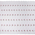 White Floral Swiss Cotton Voile Sudanese Thobe