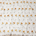 White Floral Swiss Cotton Voile Sudanese Thobe