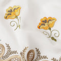 White Floral Swiss Cotton Voile Sudanese Thobe