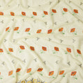 Cream Floral Swiss Cotton Voile Sudanese Thobe