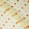 Cream Floral Swiss Cotton Voile Sudanese Thobe