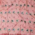 Pink Floral Swiss Cotton Voile Sudanese Thobe